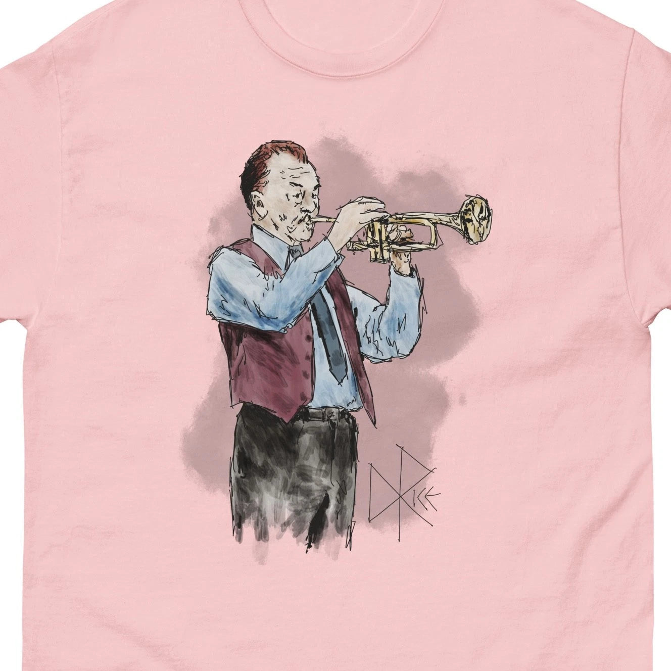Breathing With Artistic Intent - Classic T-shirt Graphic Tee Funny Cool Sketch