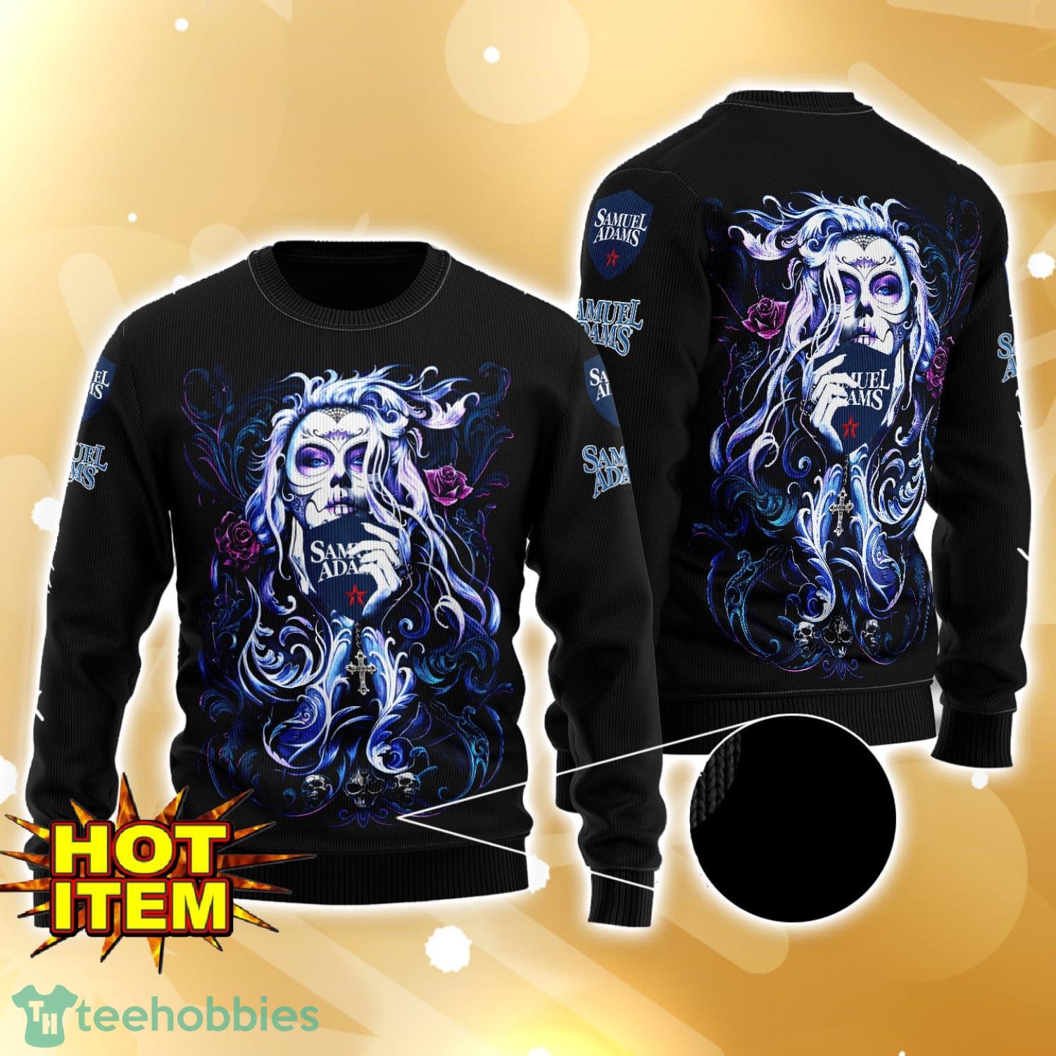 Samuel Adams Tattoo Girl 3D Ugly Christmas Sweater For Men And Women
