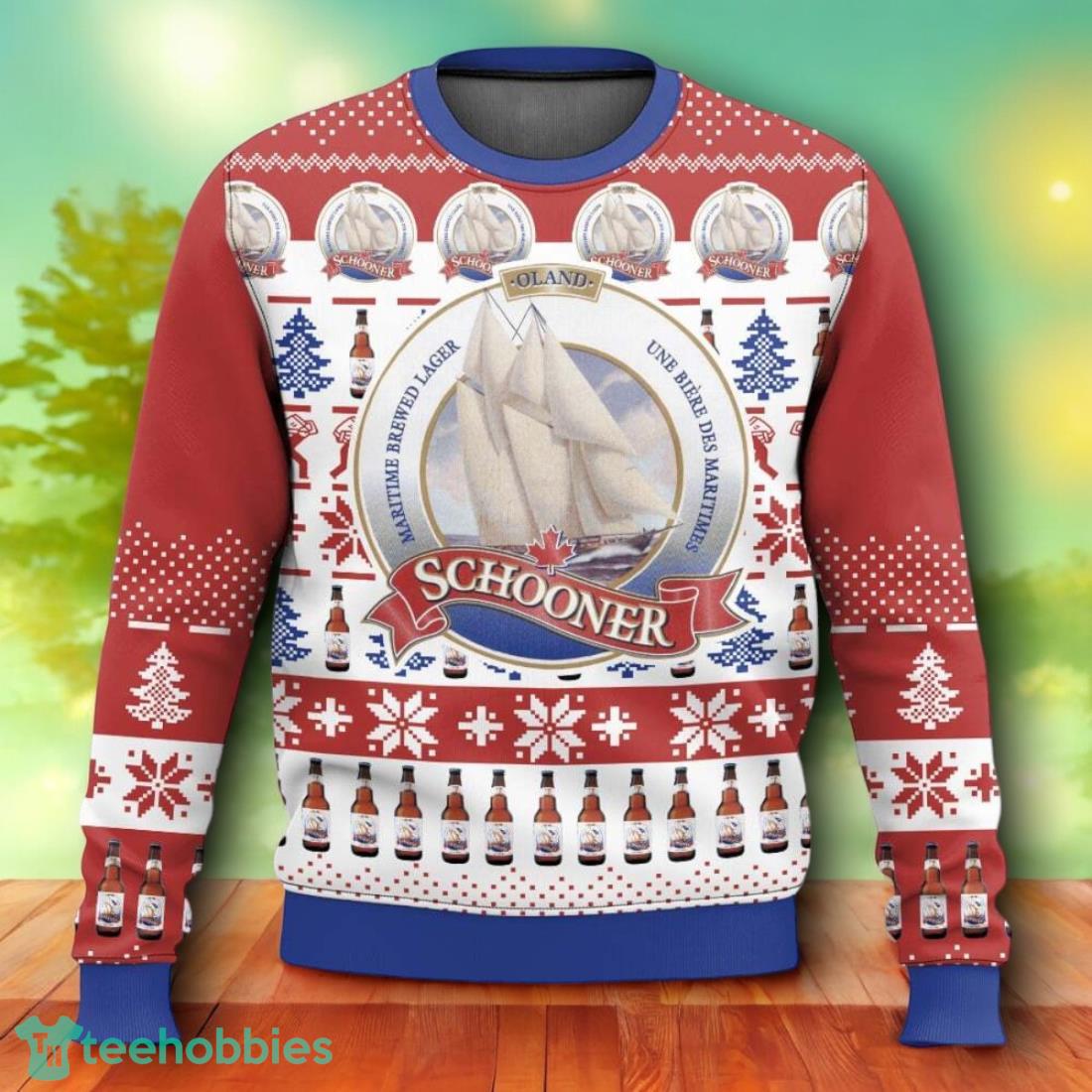 Schooner Beer Ugly Christmas Sweater For Men Women