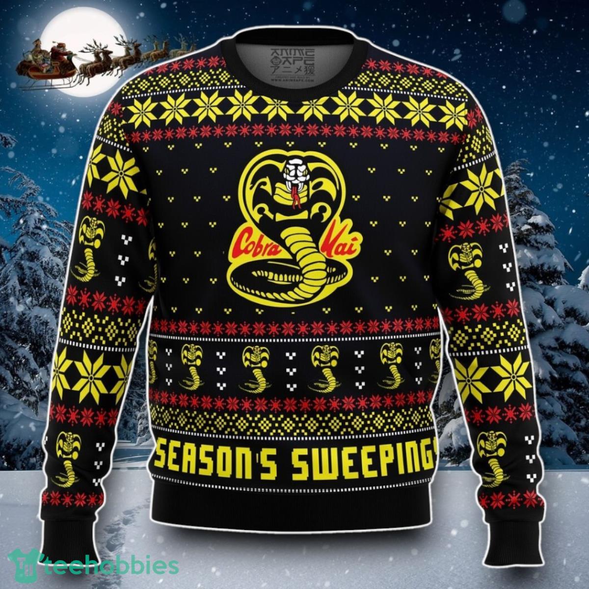 Season’s Sweepings Cobra Kai Karate Kid Ugly Christmas Sweater Special Gift
