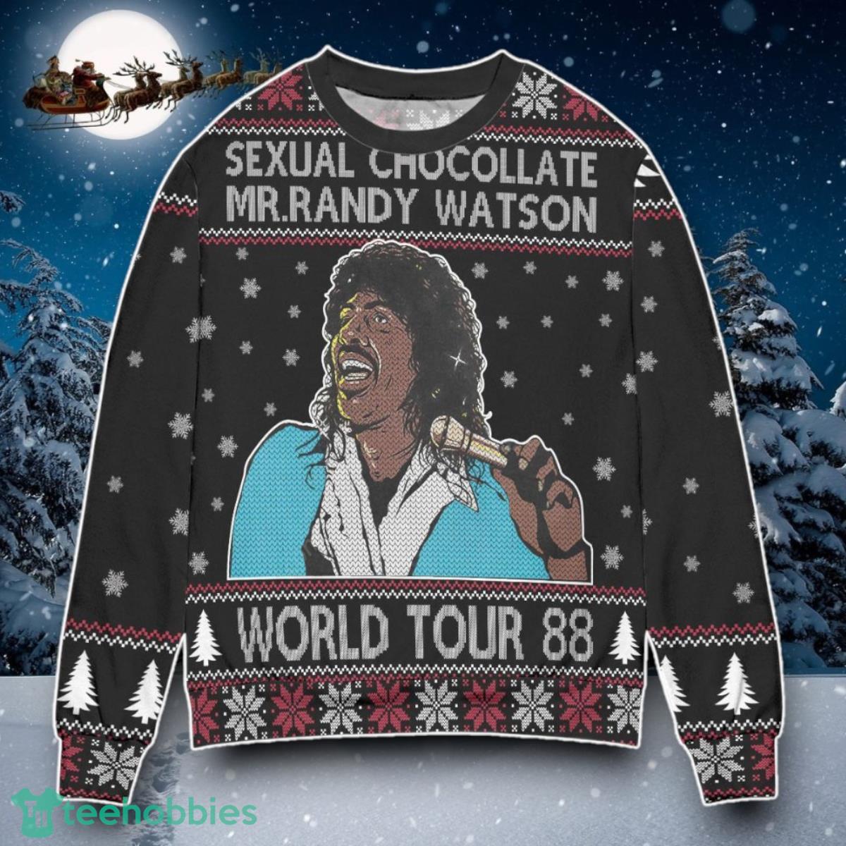 Sexual Chocolate Mr. Randy Watson World Tour 88 Ugly Christmas Sweater Special Gift