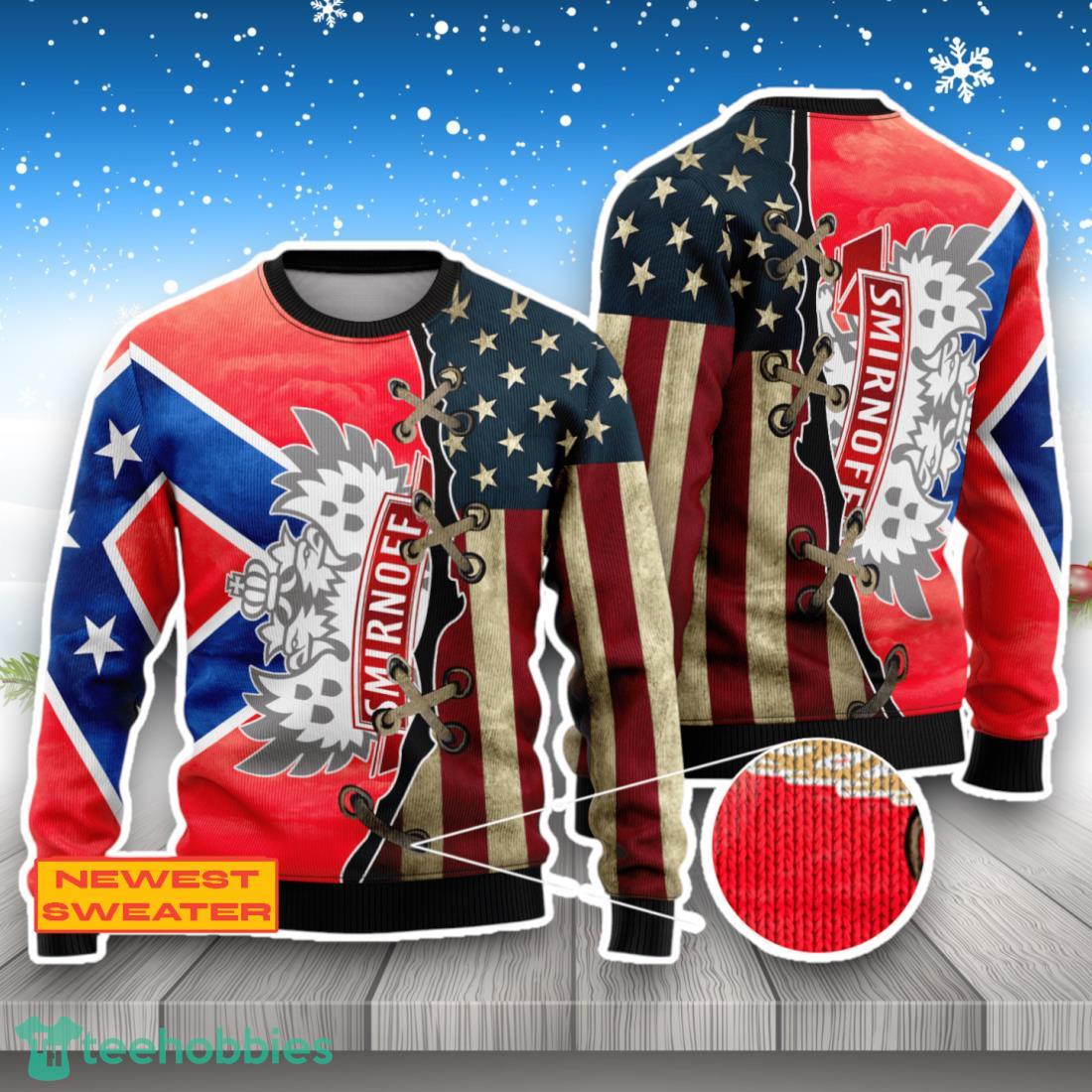 Smirnoff Vodka USA Flag 3D Sweater For Men Women