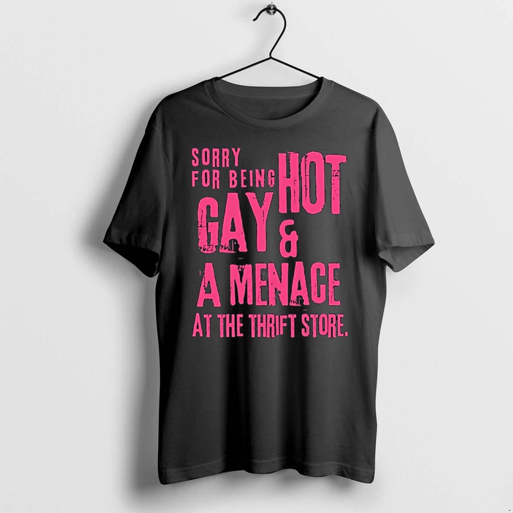 Sorry For Being Hot Gay And A Menace At The Thrift Store 0 Tshirts Sweater
