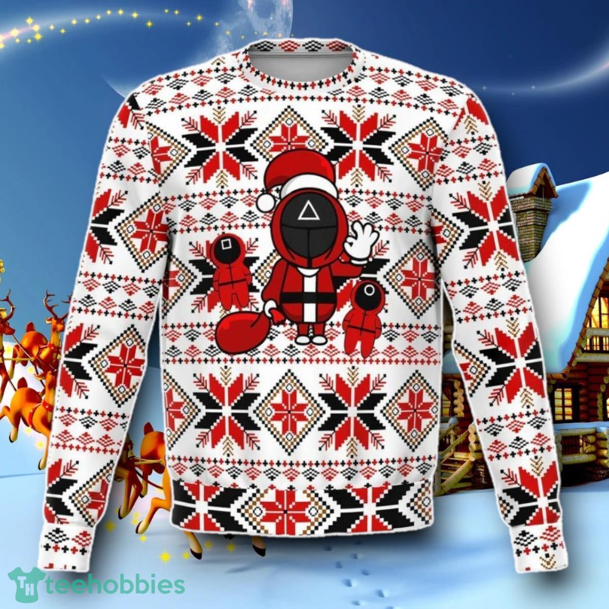Squid Santa Soldier Ugly Christmas 3D Sweater Special Gift