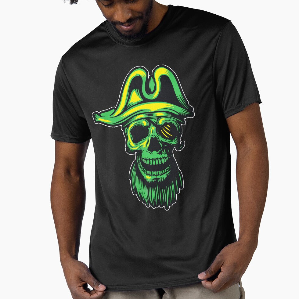 Green Pirate Skull by Fairyjam