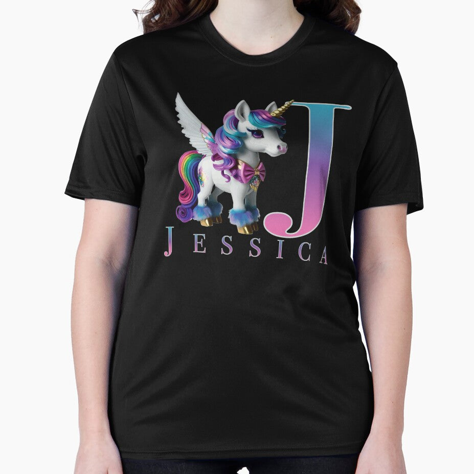 Jessica name with a cute unicorn by Lubellebubble20