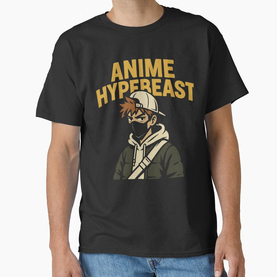 Anime Hypebeast Streetwear Masked Anime Boy Urban Aesthetic Design by astersgraphics