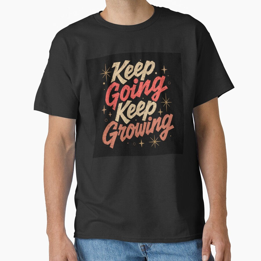 Wall Art - Postcard - Keep Going Keep Growing Motivation by ForeverPrintsOK