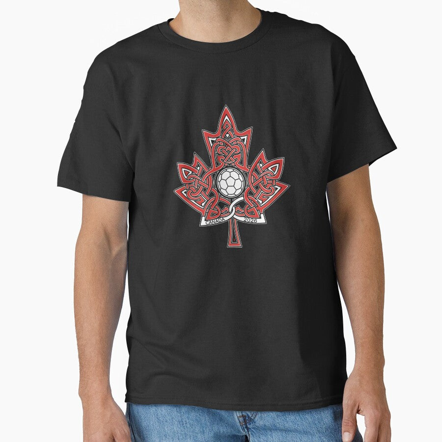 Interwoven Maple Leaf Canada Soccer 2026 T-Shirt_83135197 by gidget-gadget