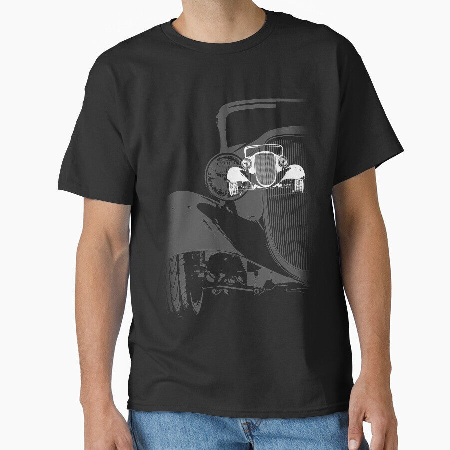 1933 Ford Coupe (B&W) by BlulimeMerch