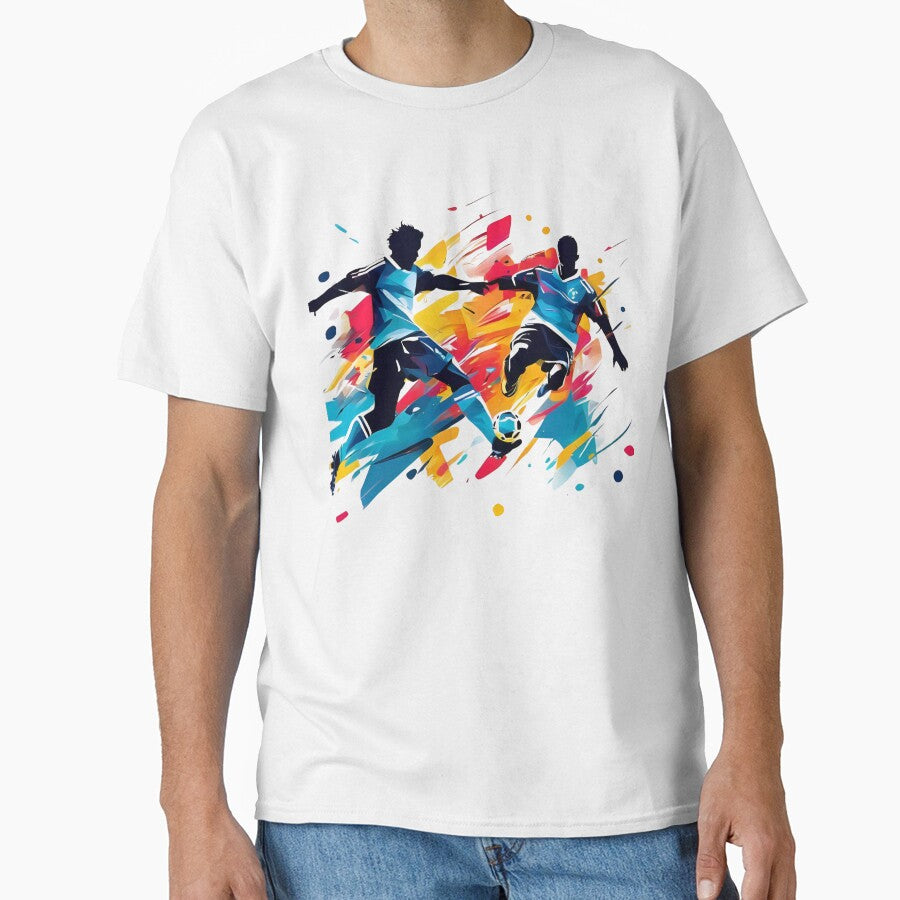 Abstract Soccer Clash 1 by PixelKickr