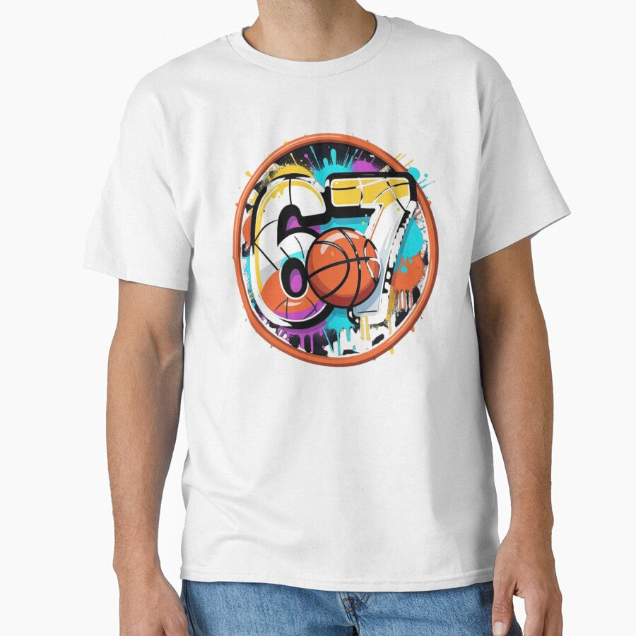 Funny Six Seven 67 Meme Gen Alpha 67 Basketball for Kids by GrumpySableye