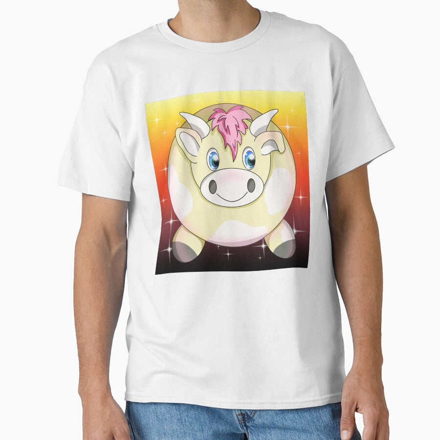 sunset kawaii cow by BeingNow