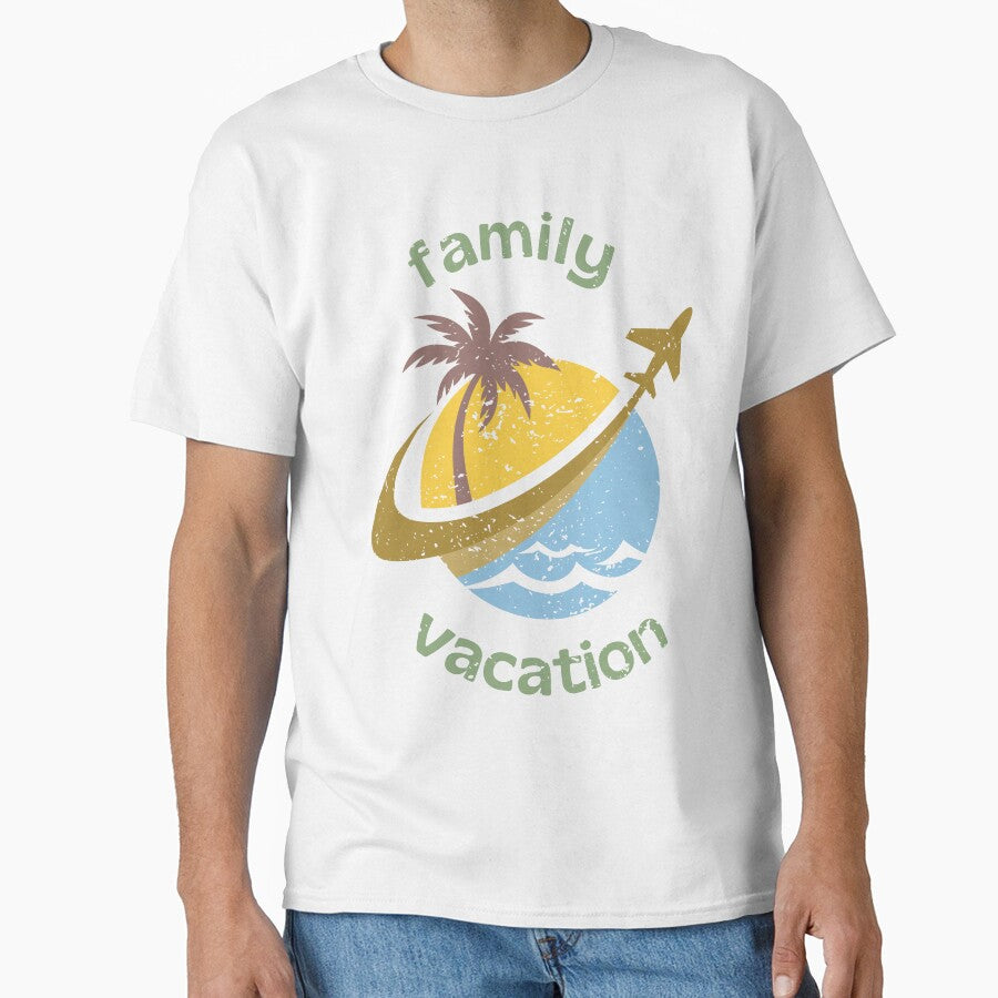 Family vacation travel trip distressed vintage tshirt and apparel design by EmpiredesignCA