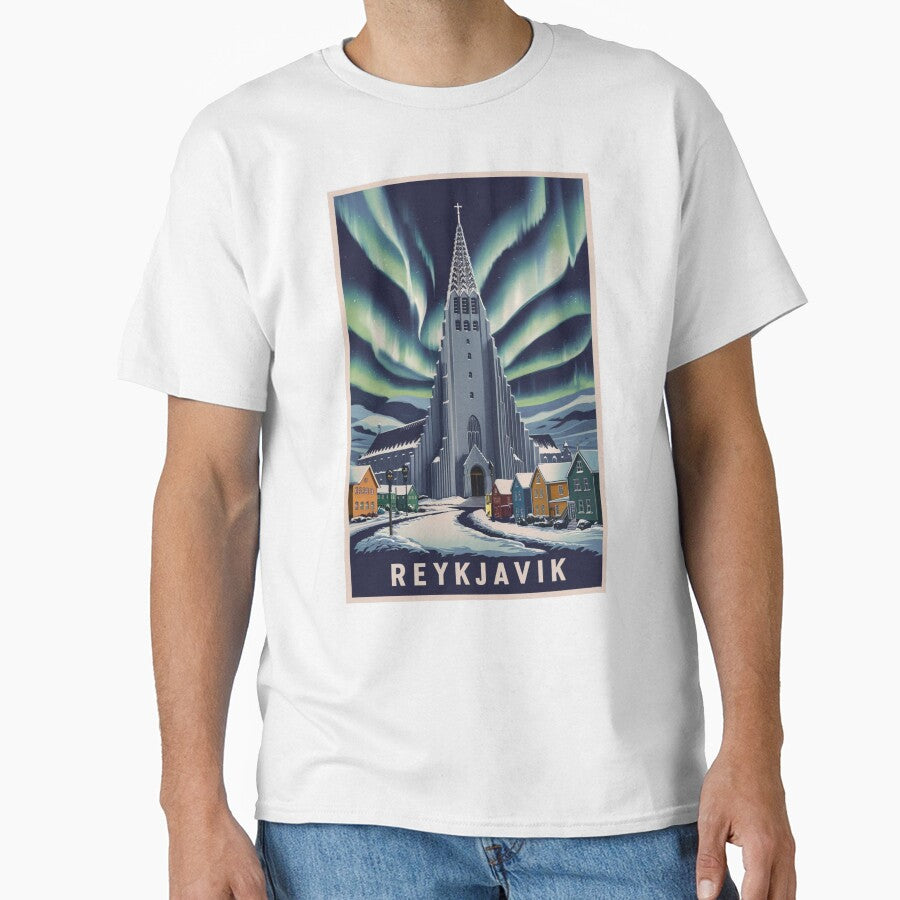 Reykjavik Vintage Travel Poster by TravelerRat