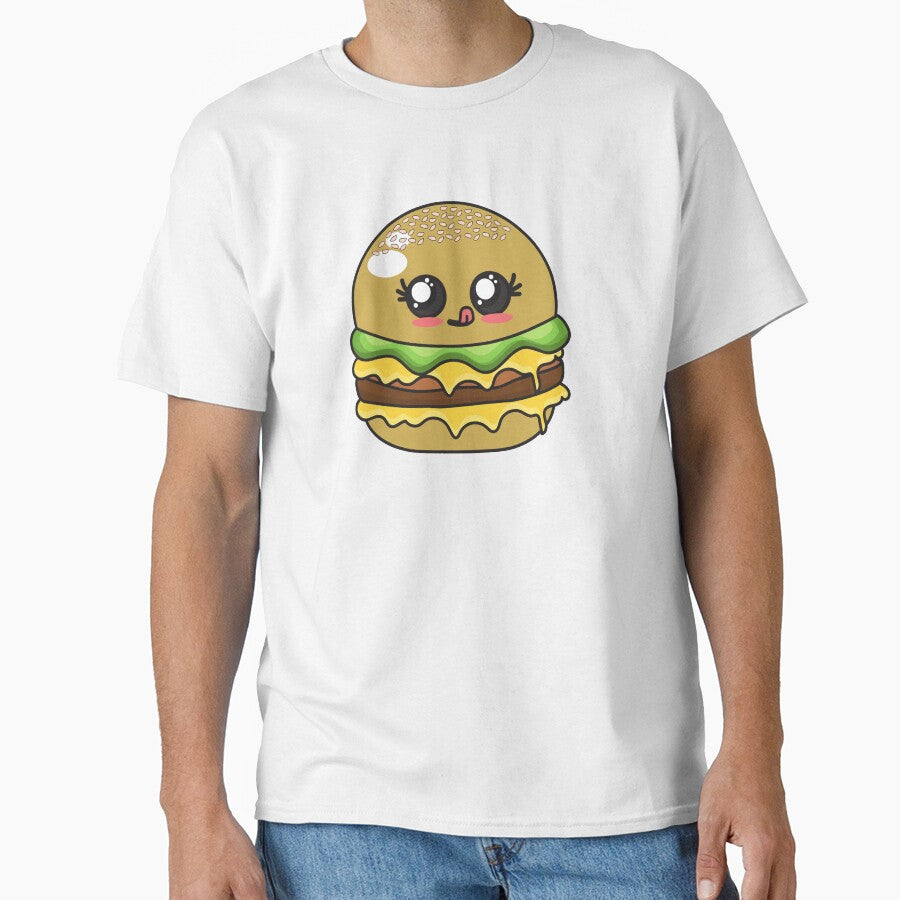 Cute Adorable Burger! - Kawaii Food Design by sweetpeanut
