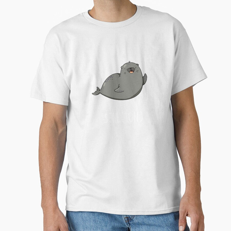 Seal Ion Funny Chemistry Sea Lion Pun (Dark BG) by punnybone