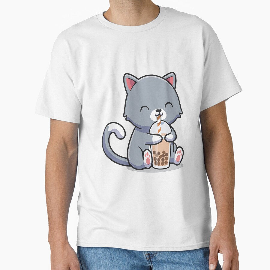 Cat Boba Tea Funny Kitten Feline by reyeskhan79