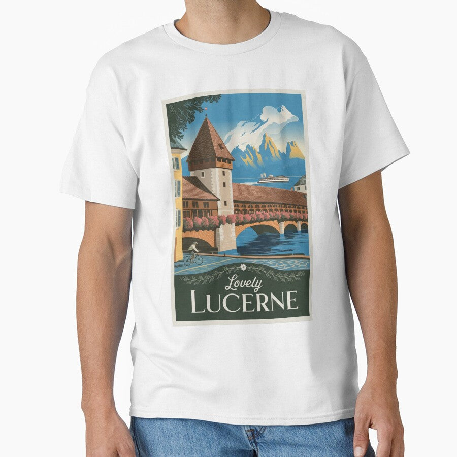 Lucerne Vintage Travel Poster by TravelerRat