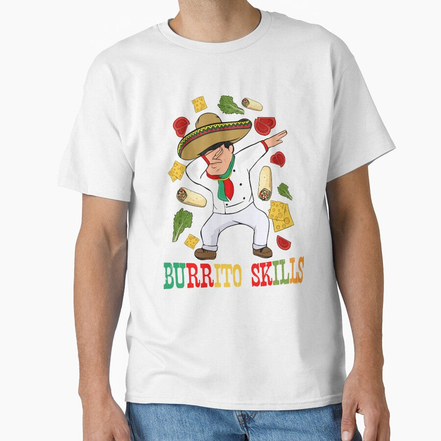 Mexican Food Lover Men Burrito Chef Gift Burrito by DSWShirts