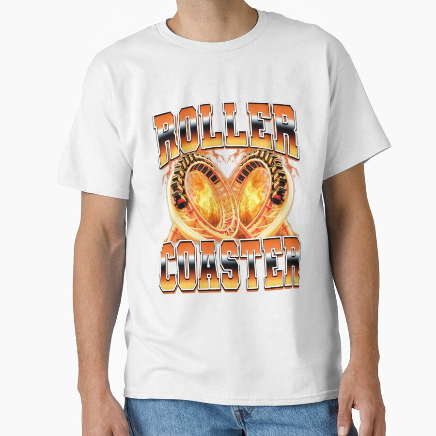 Roller Coaster Amusement Park 90s Bootleg Style by PaulTSchafer