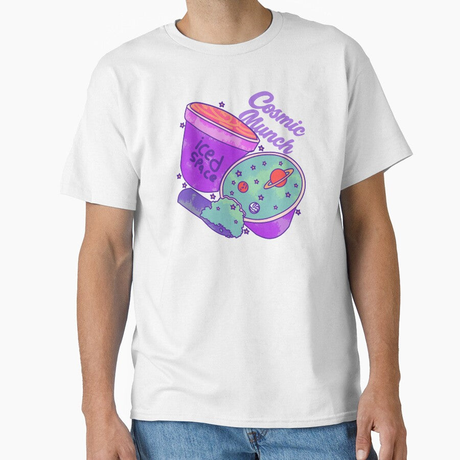 Cosmic Munch Ice Cream Galaxy Vibes by HumorInHues