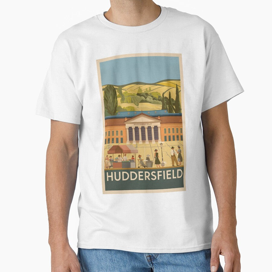 Huddersfield Vintage Travel Poster by TravelerRat