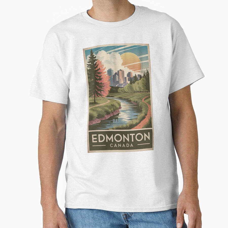 Edmonton Vintage Travel Poster by TravelerRat