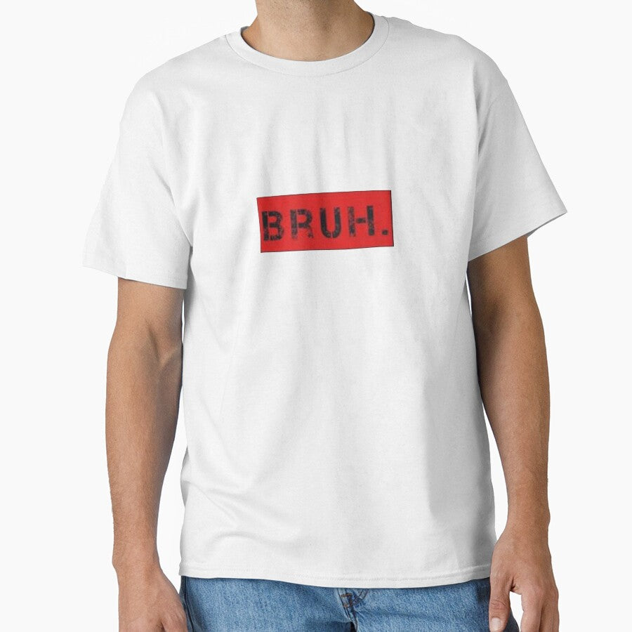 Bruh Meme Funny Saying Brother Greeting Teens Boys Men Short Sleeve by Allaouitige4