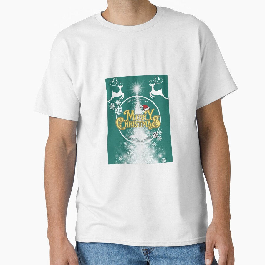 Christmas T-shirts,Christmas Clothes Light Green by ysogoodsshop