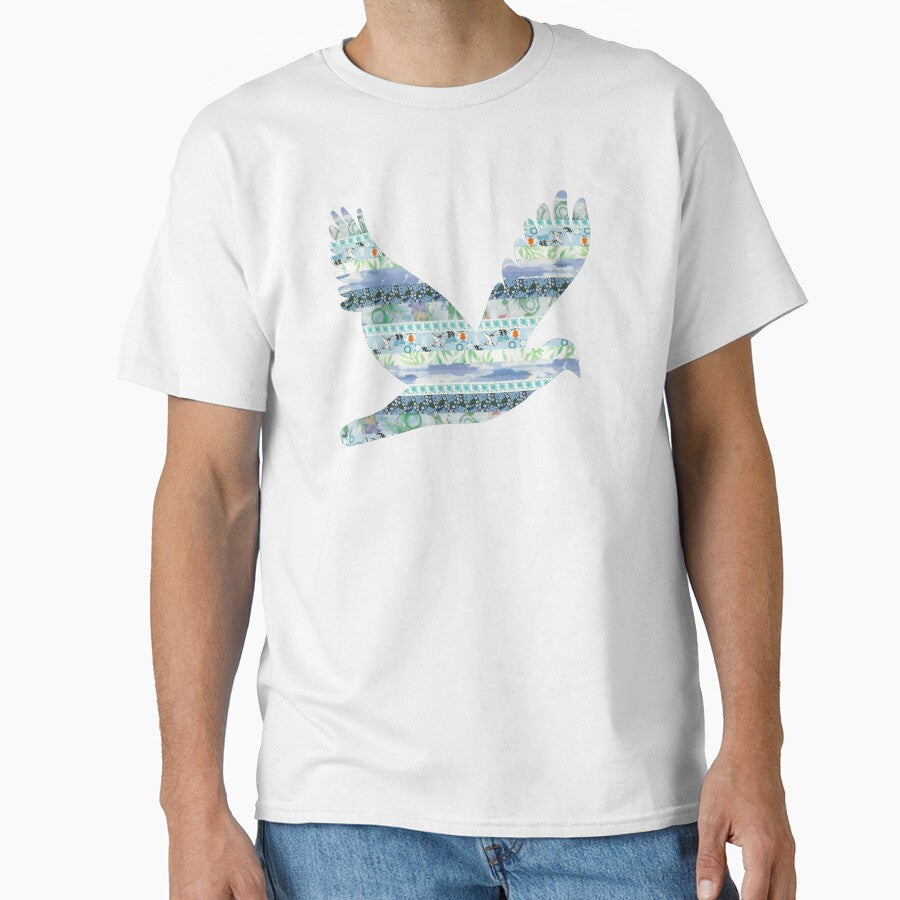 Peaceful Dove in blues by TabbysShop