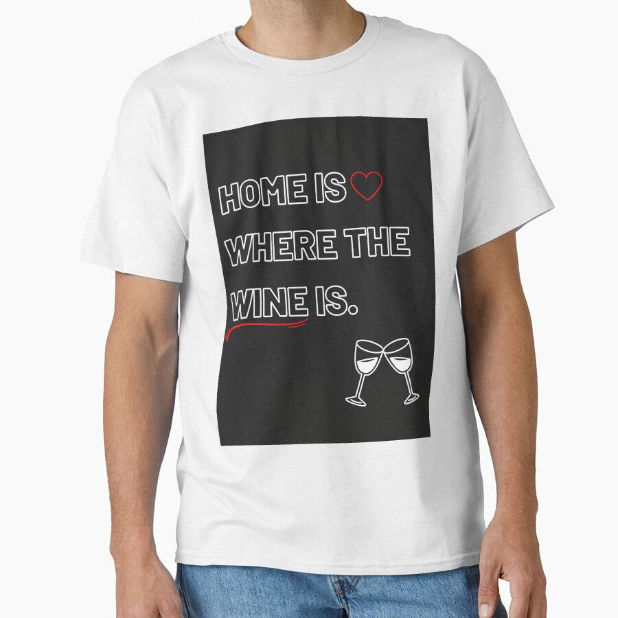 Home is where the wine is, funny wine jokes by ImaginAI