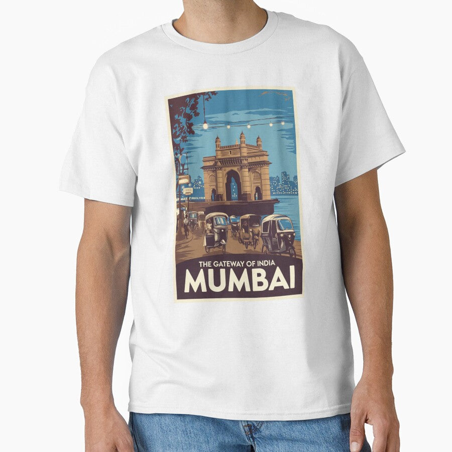 Mumbai Vintage Travel Poster by TravelerRat