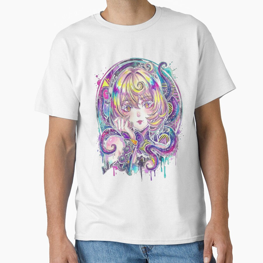 Zenless Zone Zero Yidhari Murphy Puffy Sleeves Black Shorts Vaporwave by Senpaiwaves