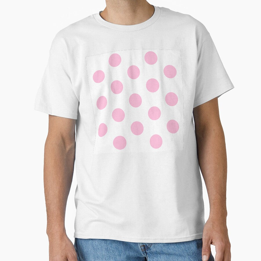 Large COTTON CANDY PINK and WHITE POLKA DOTS by RachelMacht