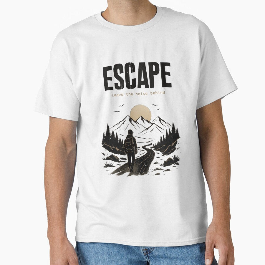 ESCAPE – Leave The Noise Behind | Minimal Travel Streetwear Design by NakottaFashion