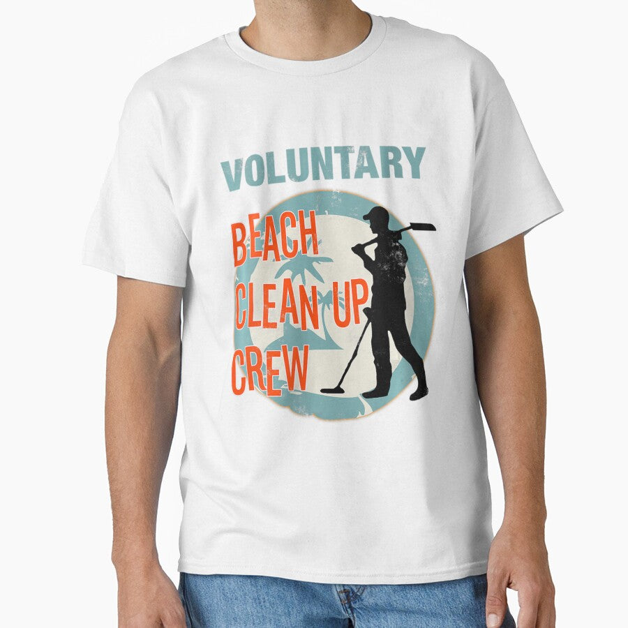 Womens Beach Clean Up Crew Metal Detecting Treasure Hunt Accessory V-Neck by MonterMo