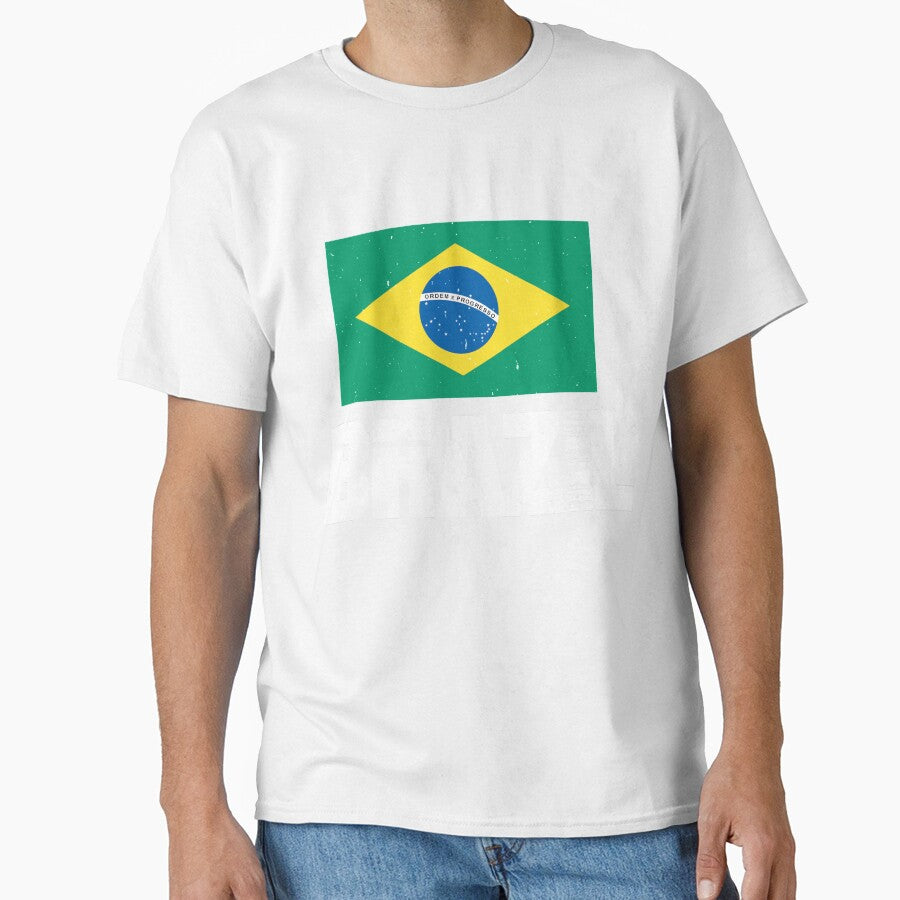 Brazil Flag T-Shirt for Men and Women by AllStarMerch