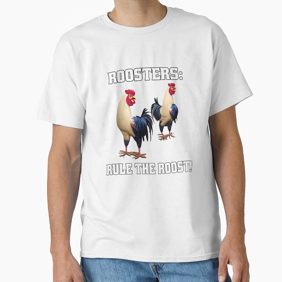 Funny Chicken Farmer Humor Roosters: Rule The Roost by fantasticdesign