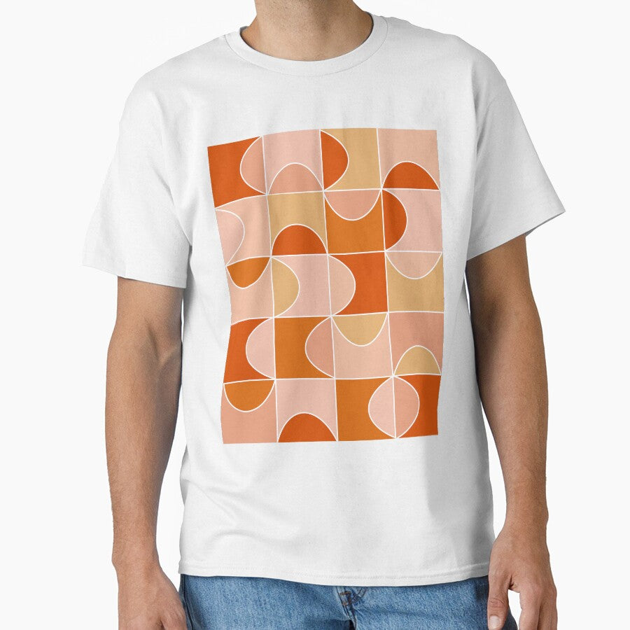 Orange Mid-Century Modern Pattern by WildeandCo