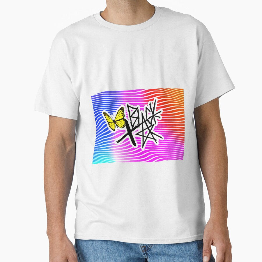 xBLACKSTAR FADED WAVY ORANGE AND BLUE STRIPES by xBLACKSTAR