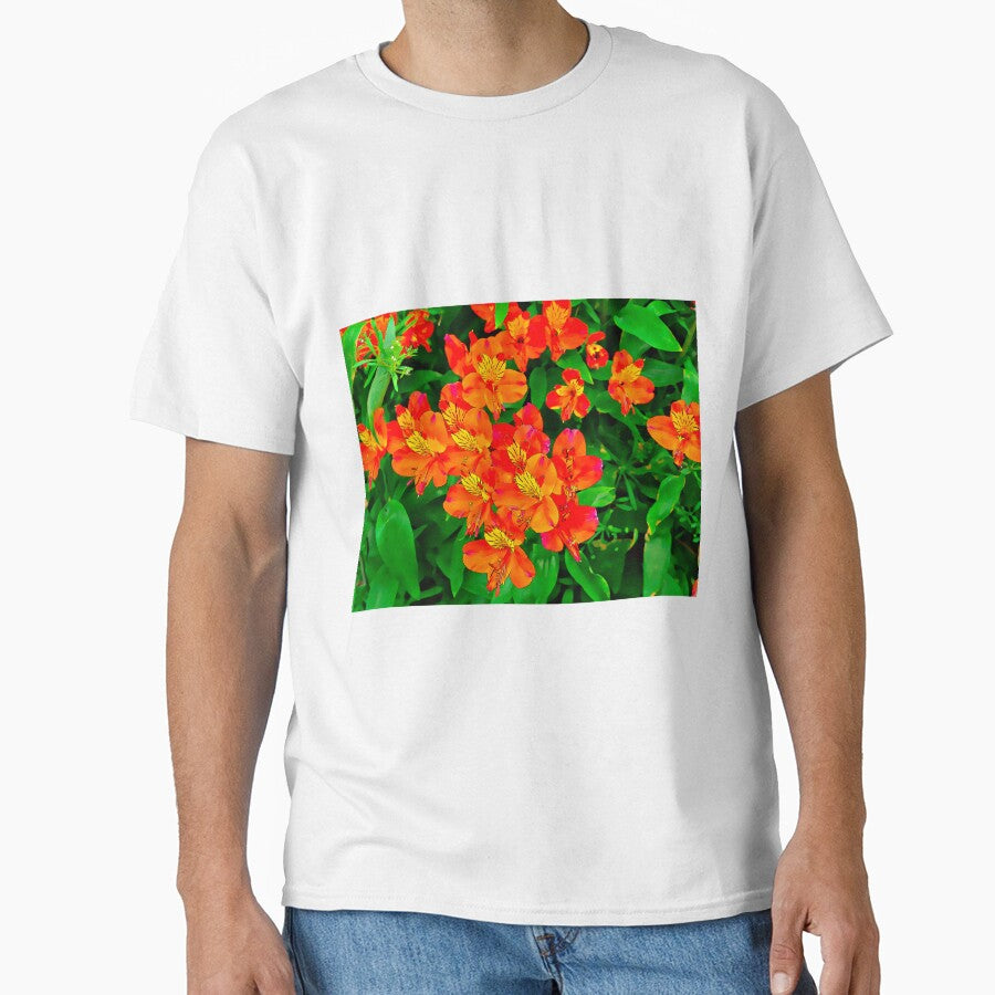 Vibrant Orange flowers summer pattern by santoshputhran