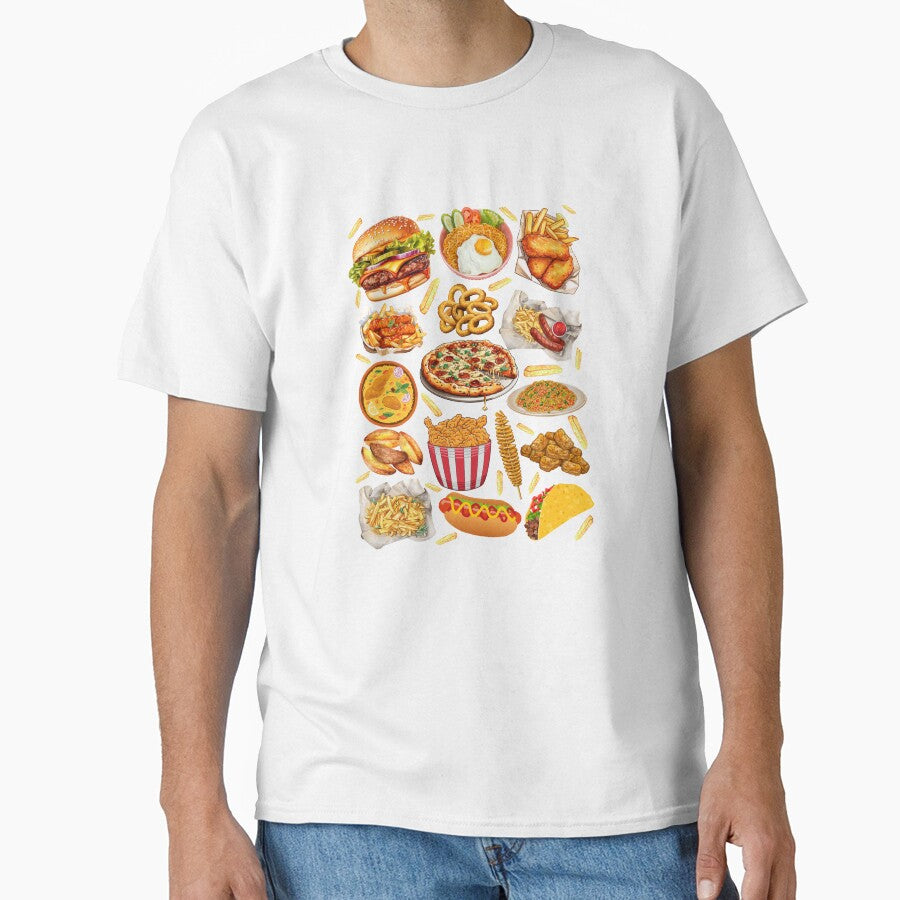 Junk Food Collage Fast Food Aesthetic Bold Design by Artography Designs