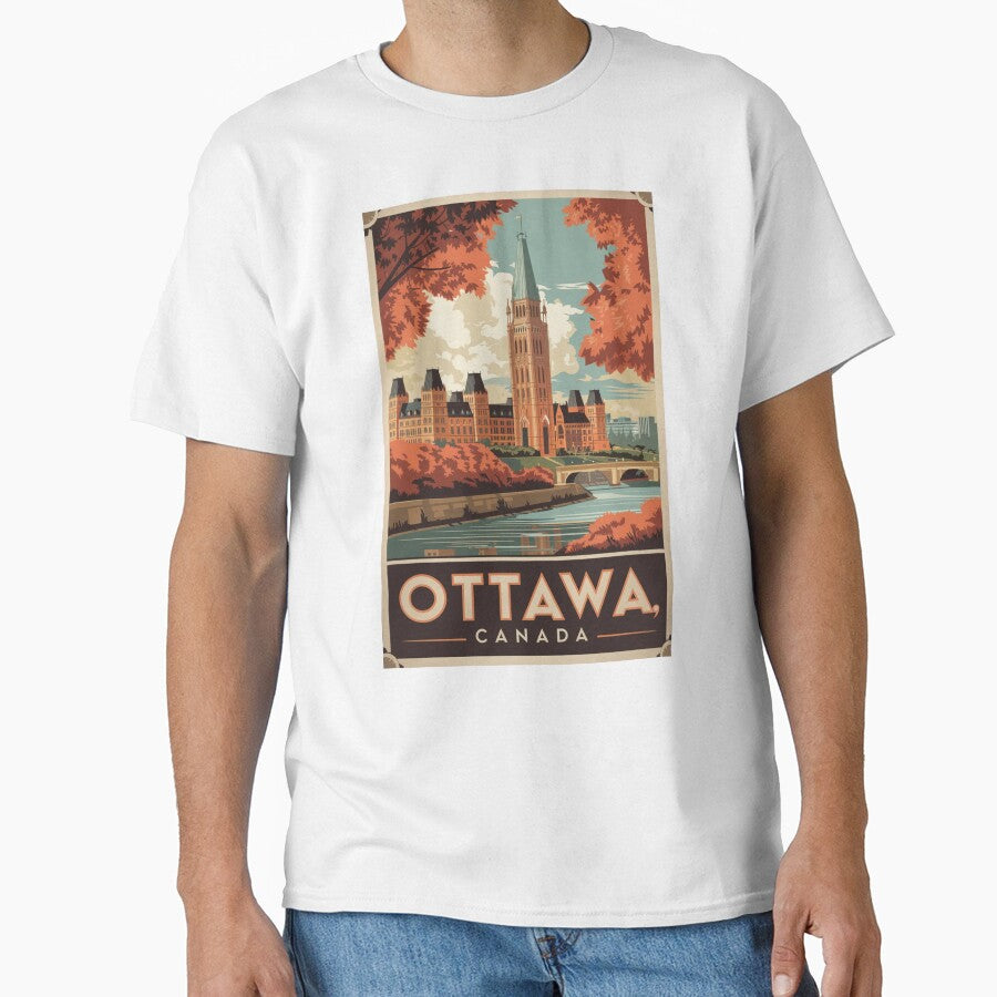 Ottawa Vintage Travel Poster by TravelerRat