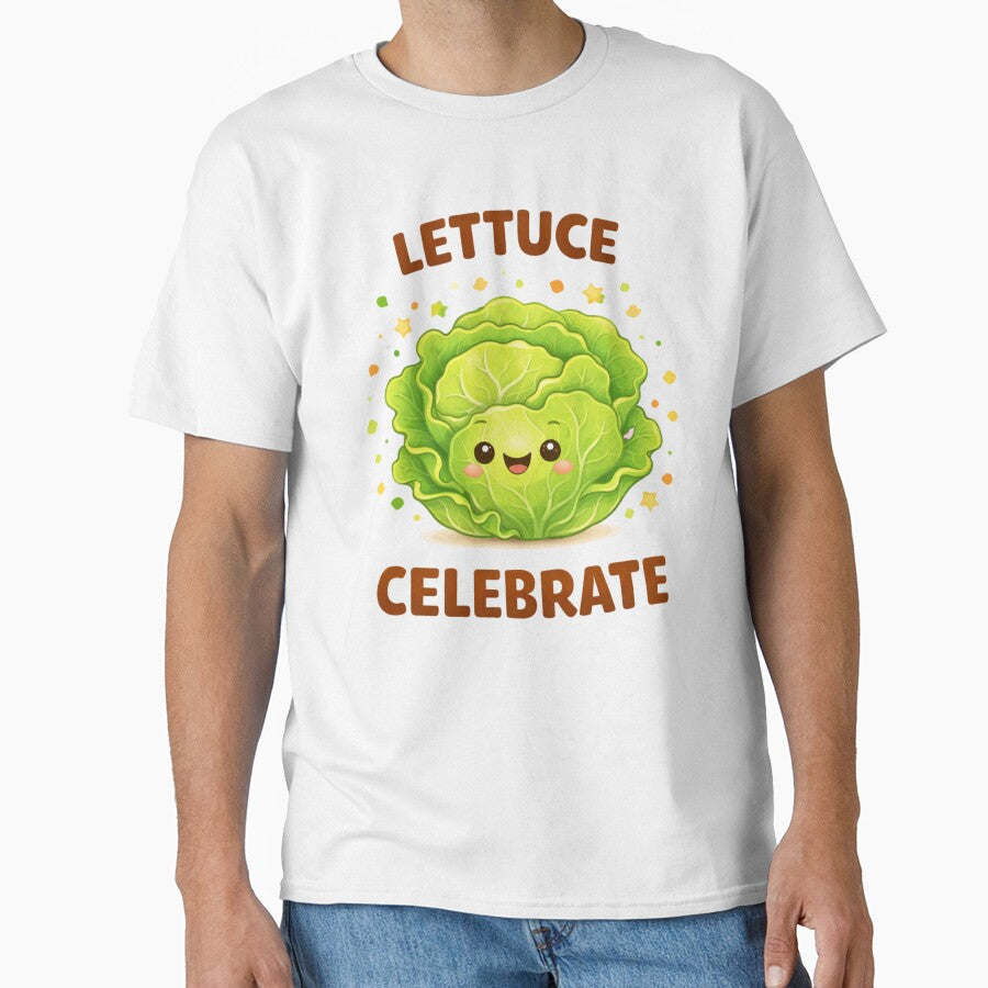 Lettuce Celebrate Cute Food Pun by Papier Atelier Art