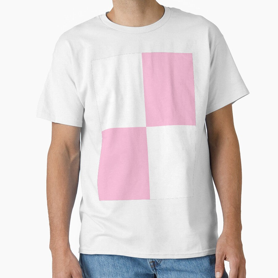 Quarters - White and Cotton Candy Pink by JustPatterns2