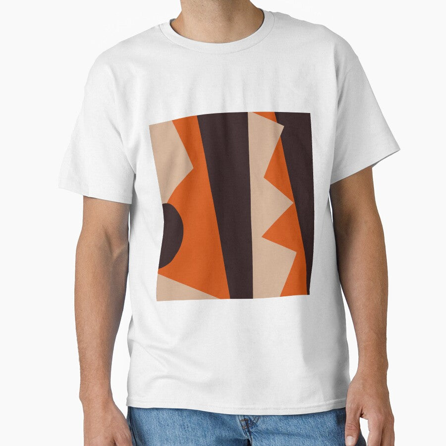Geometric Invocation in  Orange & Black by Rob Colvin