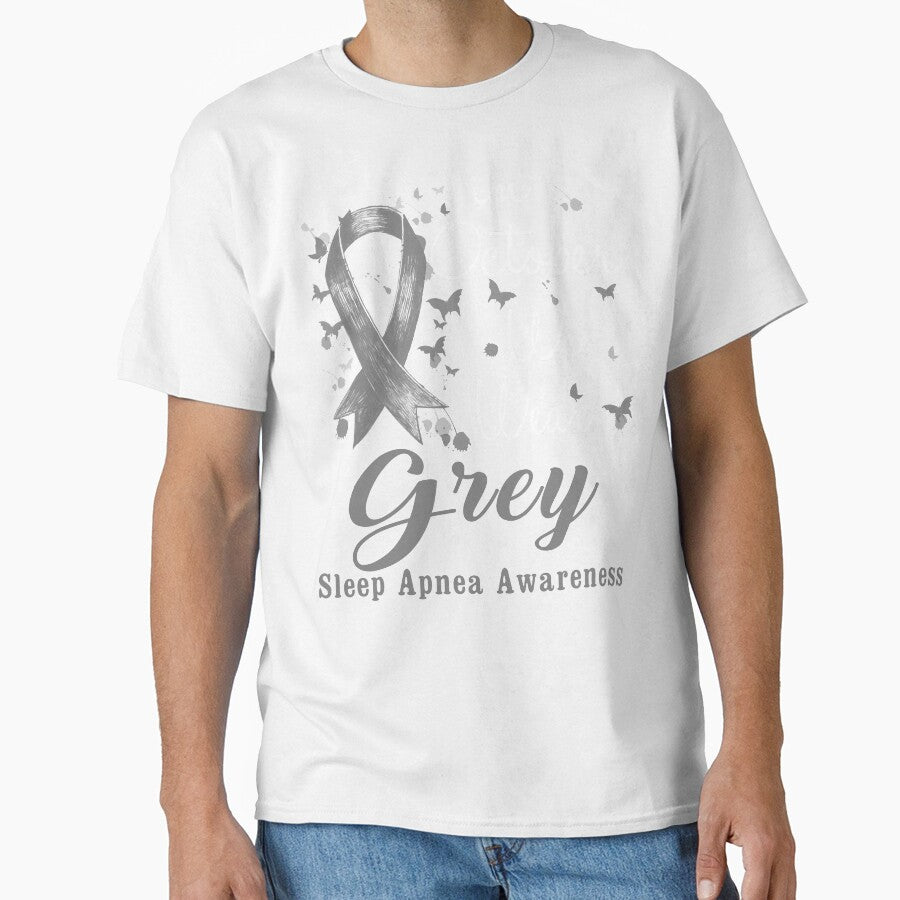 In October We Wear Grey Ribbon Sleep Apnea Awareness by largellie