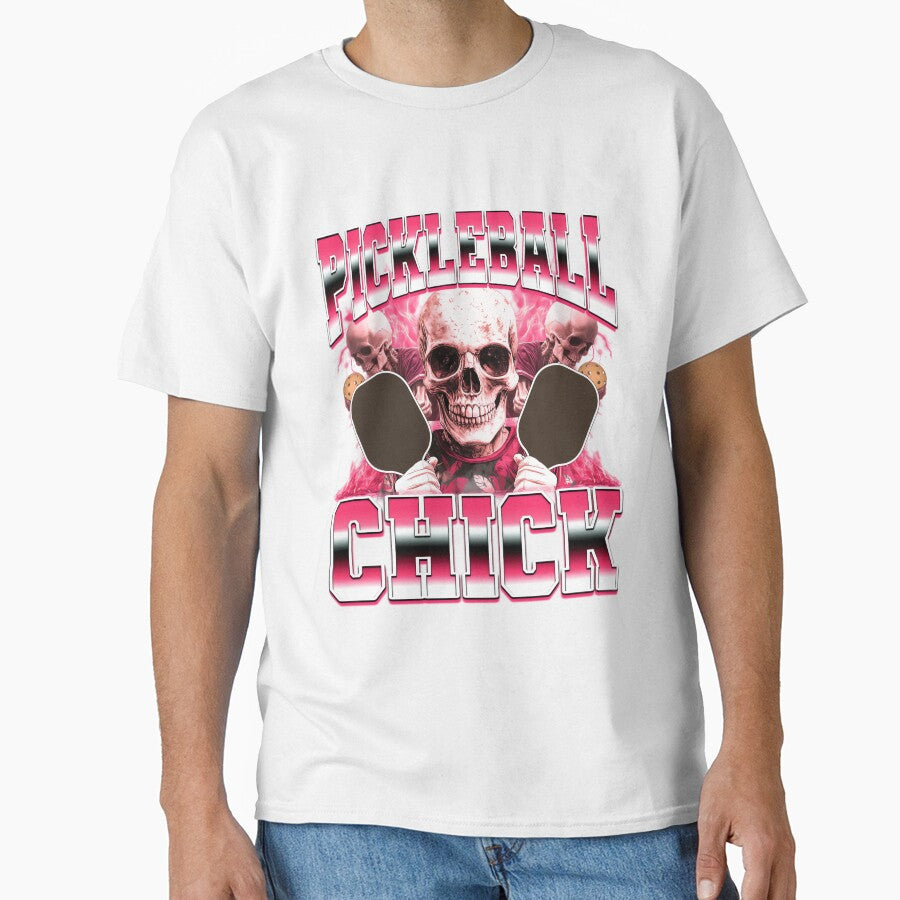Pickleball Chick Pickleball Player 90s Bootleg Style by PaulTSchafer