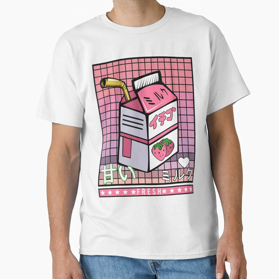 90S Japanese Otaku Stylish-Aesthetic Milk Drink Japan-Lover by Seth Shiver